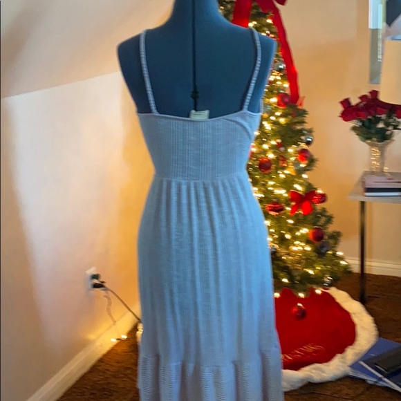 Striped Purple Midi Dress - Picture 2 of 4